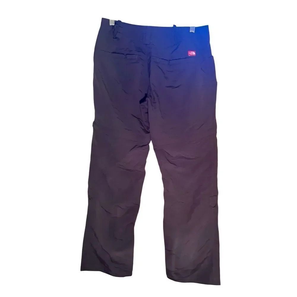 The North Face Pants Womens 4 Nylon Convertible Zip Off Cargo Straight Leg Gray